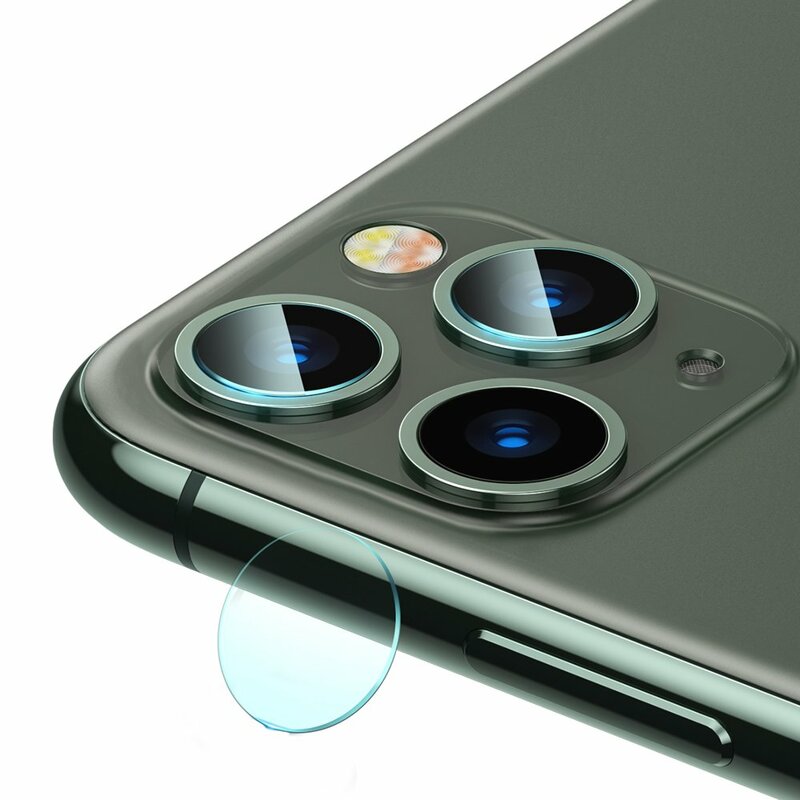 [Pachet 2x] Folie Sticla Camera iPhone 11 Pro Baseus Gem Lens - SGAPIPH58S-JT02 - Clear