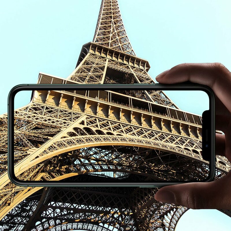 [Pachet 2x] Folie Sticla Camera iPhone 11 Pro Max Baseus Gem Lens - SGAPIPH58S-JT02 - Clear