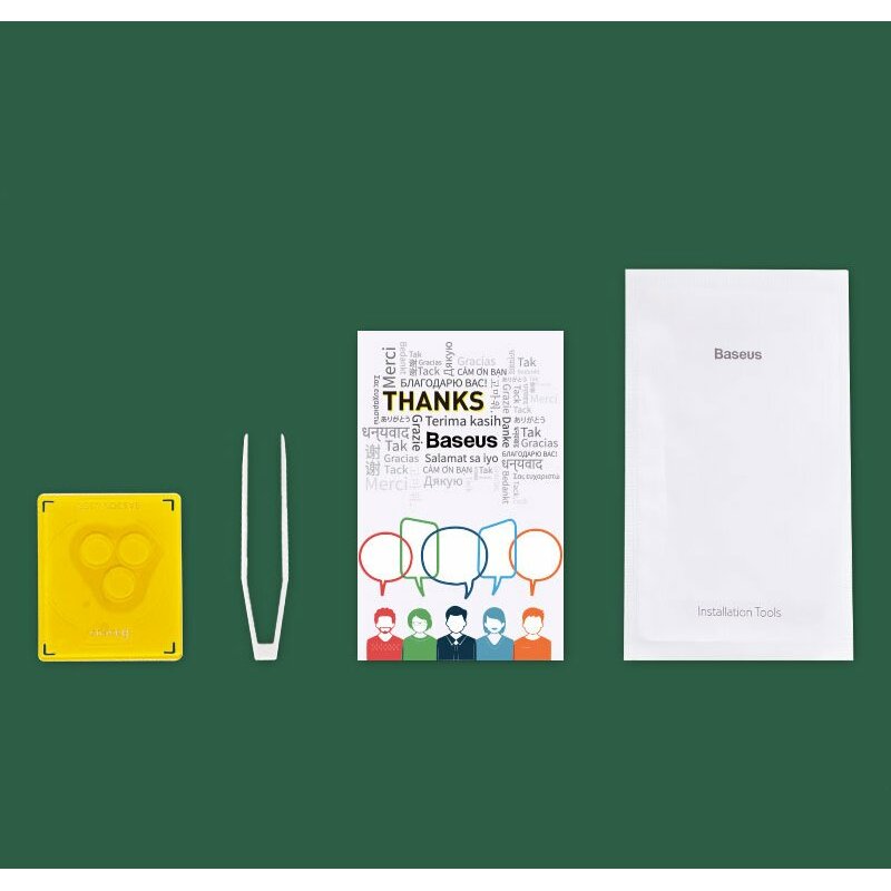 [Pachet 2x] Folie Sticla Camera iPhone 11 Pro Max Baseus Gem Lens - SGAPIPH58S-JT02 - Clear