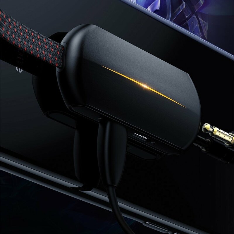 Adaptor audio iPhone la 2x Lightning + Jack Baseus, CALL47-01