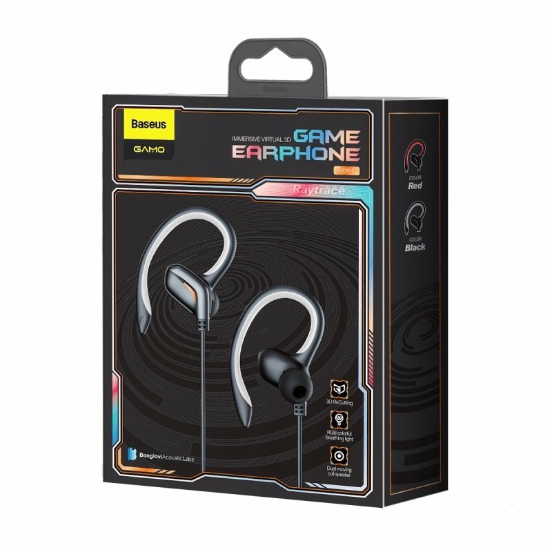 Casti In-Ear Baseus Gamo C18 Bongiovi Immersive Virtual 3D Type-C Headset NGC18-01 - Negru