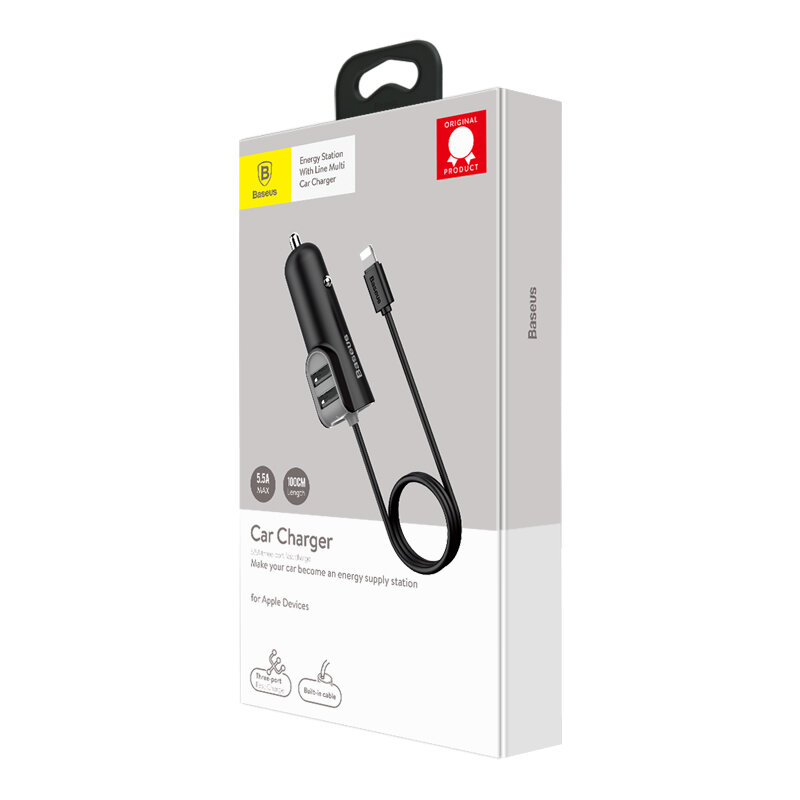 Incarcator Auto Baseus Energy Station Lightning - CCNL-03 - Albastru