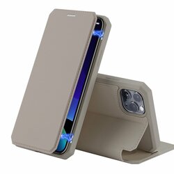 Husa iPhone 11 Pro Dux Ducis Skin X Series Flip Stand Book - Auriu