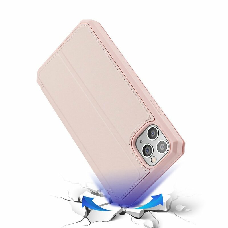 Husa iPhone 11 Pro Max Dux Ducis Skin X Series Flip Stand Book - Roz