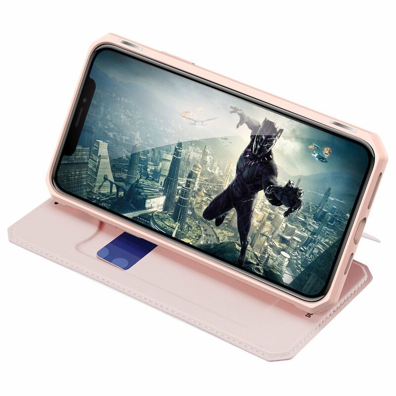 Husa iPhone 11 Pro Max Dux Ducis Skin X Series Flip Stand Book - Roz