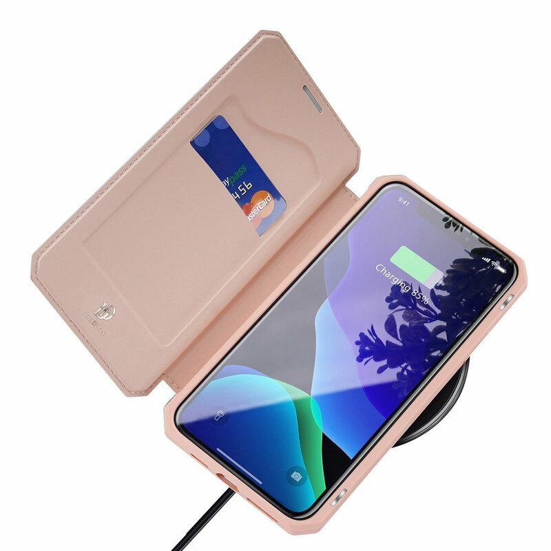 Husa iPhone 11 Pro Max Dux Ducis Skin X Series Flip Stand Book - Roz