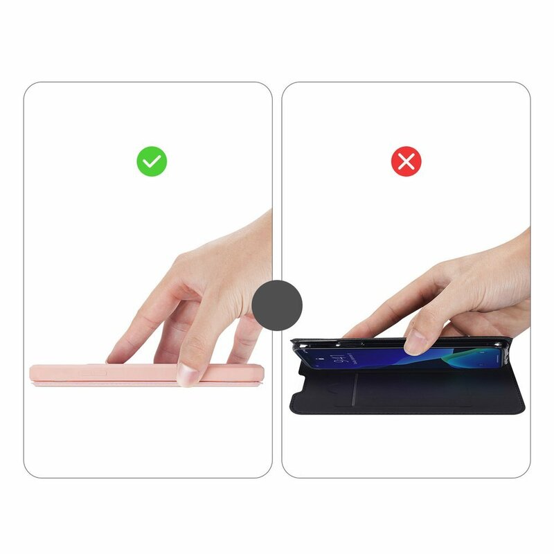 Husa iPhone 11 Pro Max Dux Ducis Skin X Series Flip Stand Book - Roz