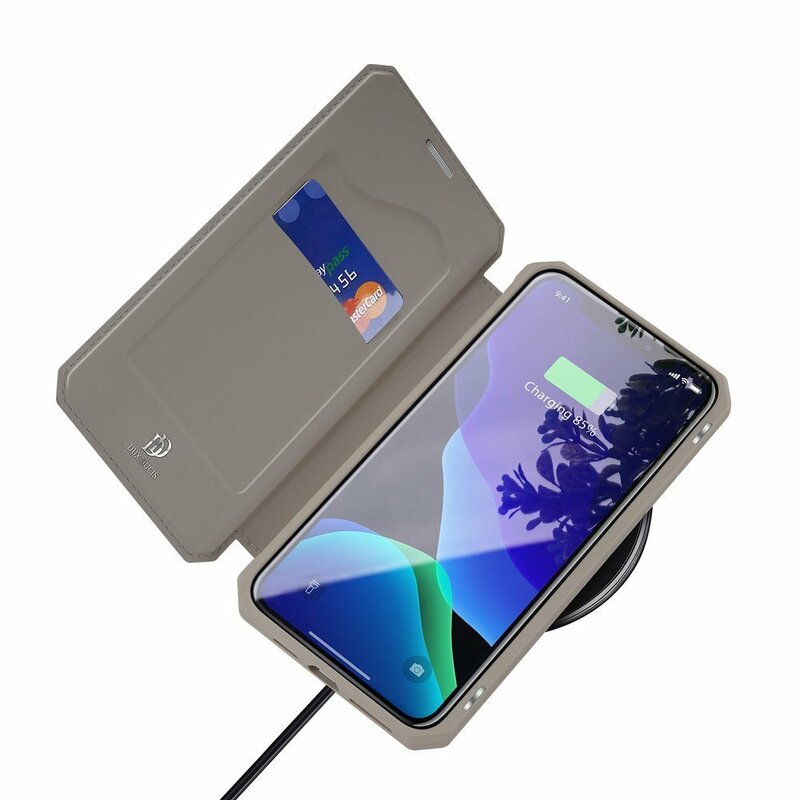 Husa iPhone 11 Pro Max Dux Ducis Skin X Series Flip Stand Book - Auriu