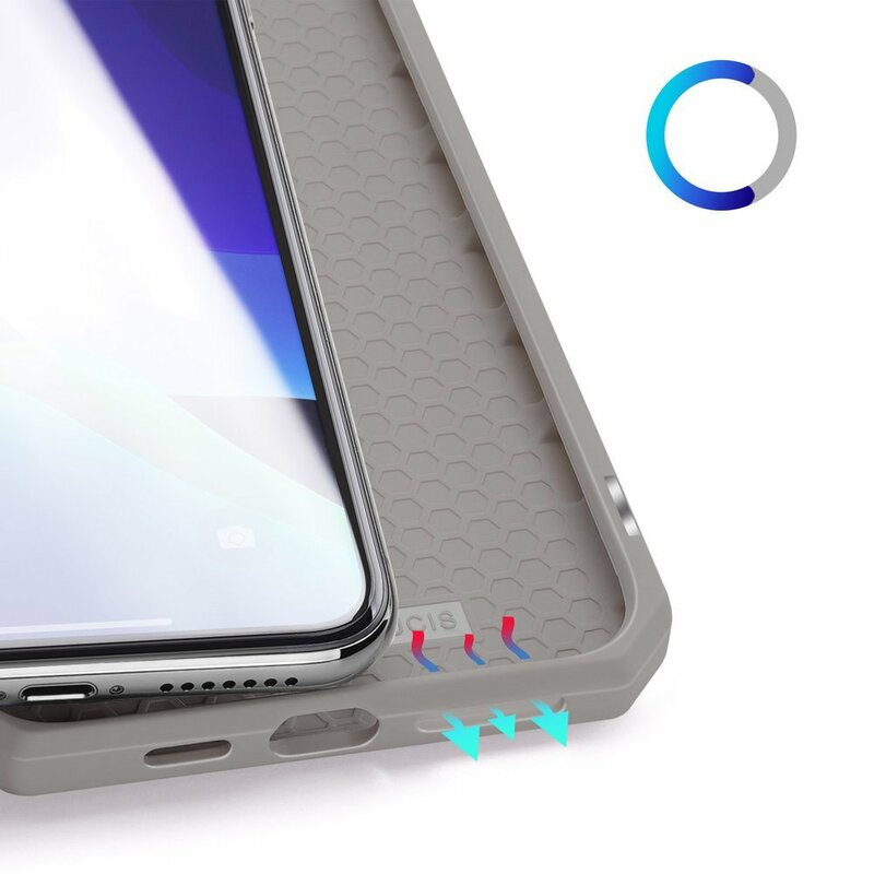 Husa iPhone 11 Pro Max Dux Ducis Skin X Series Flip Stand Book - Auriu