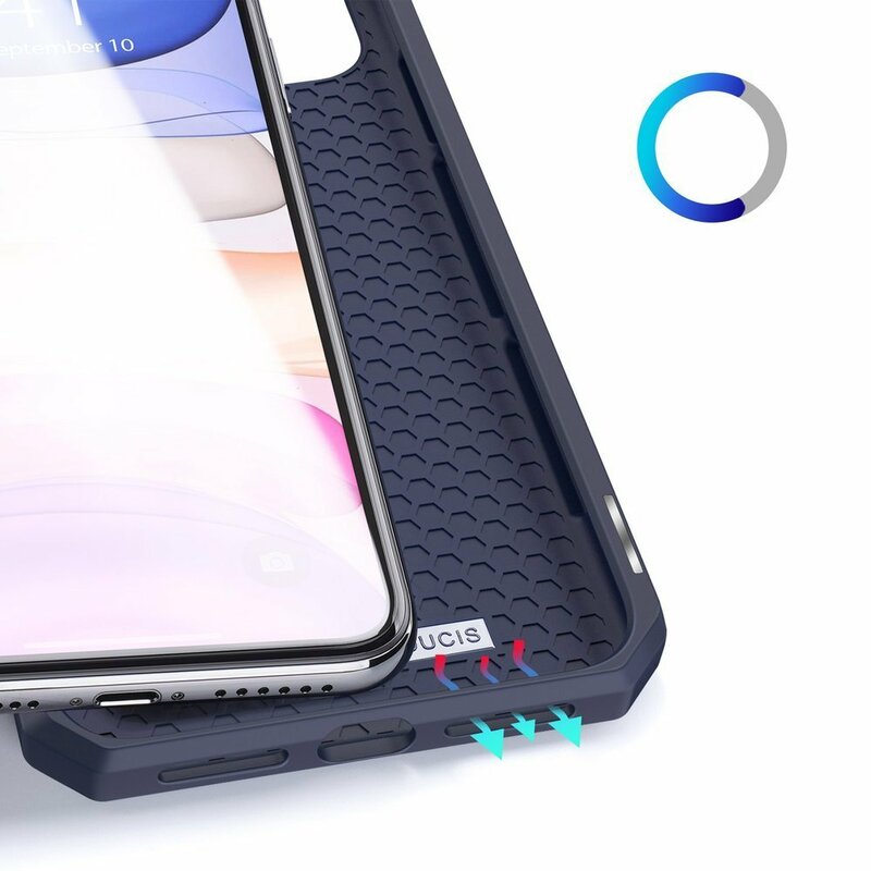 Husa iPhone 11 Pro Max Dux Ducis Skin X Series Flip Stand Book - Albastru