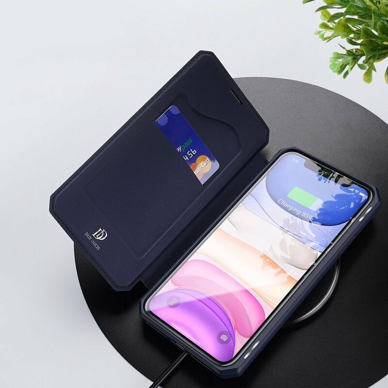 Husa iPhone 11 Pro Max Dux Ducis Skin X Series Flip Stand Book - Albastru