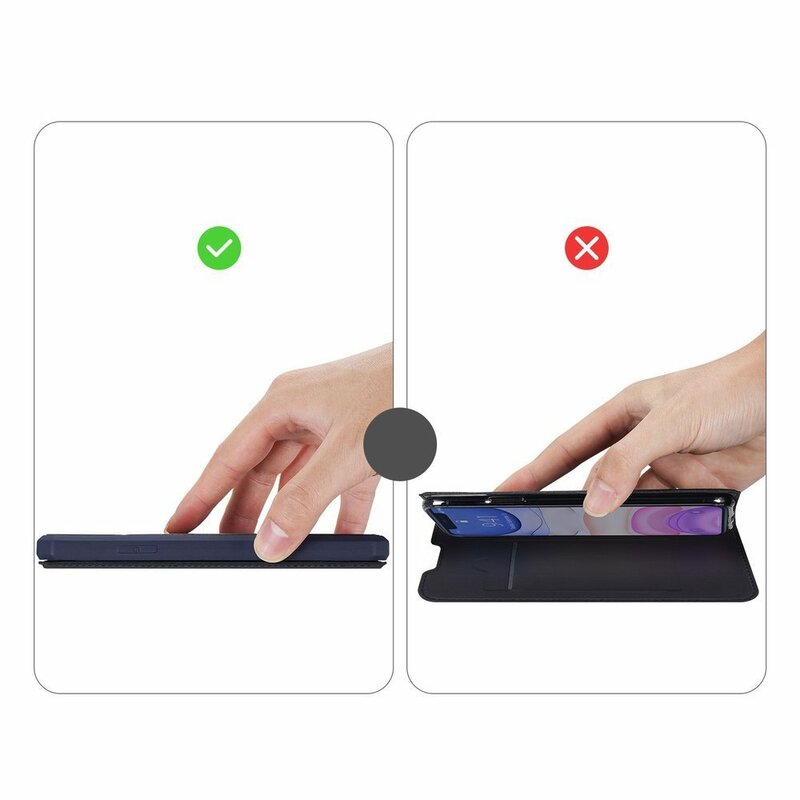 Husa iPhone 11 Pro Max Dux Ducis Skin X Series Flip Stand Book - Albastru