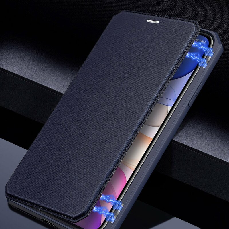 Husa iPhone 11 Pro Max Dux Ducis Skin X Series Flip Stand Book - Albastru