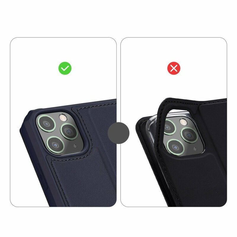 Husa iPhone 11 Pro Max Dux Ducis Skin X Series Flip Stand Book - Albastru