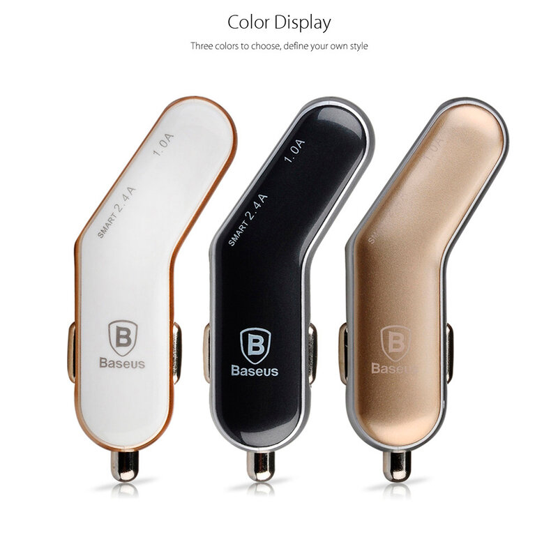 Incarcator Auto Baseus Smart Car Dual USB 3.4A - CCALL-F2VS - Auriu