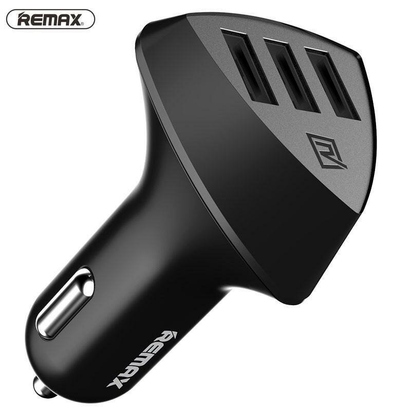 Incarcator Auto REMAX Aliens 3xUSB 4.2A - Negru