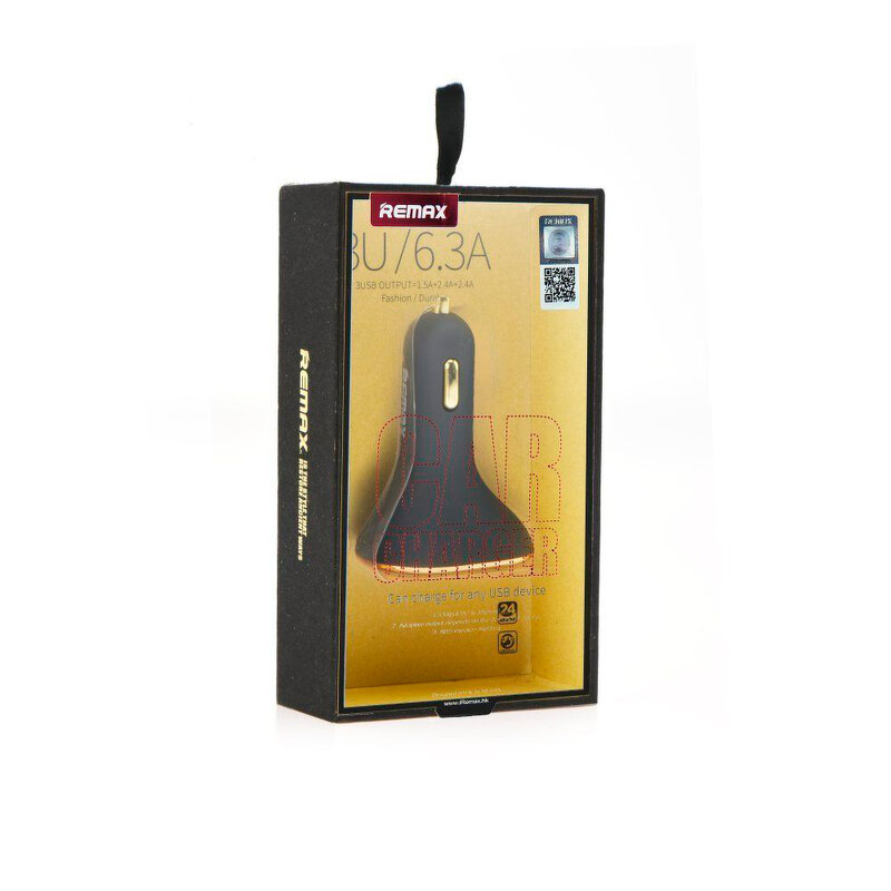 Incarcator Auto REMAX 3U 3xUSB 6.3A - Alb