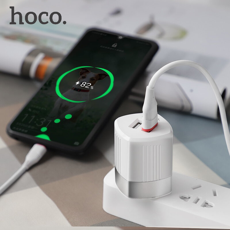 Incarcator Priza Hoco C55A Intelligent Balance 2.4A - Black