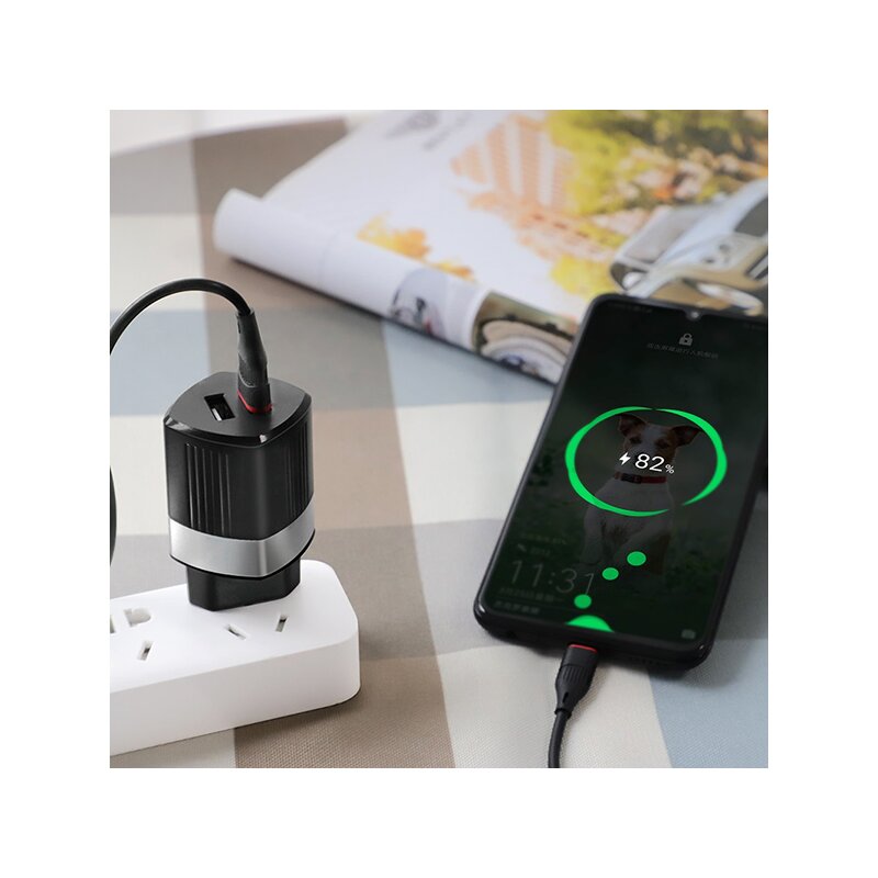 Incarcator Priza Hoco C55A Intelligent Balance 2.4A - White