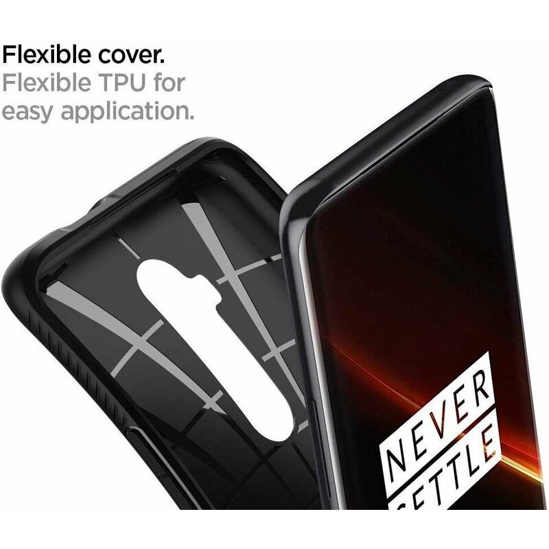 Husa OnePlus 7T Pro Spigen Liquid Air - Matte Black