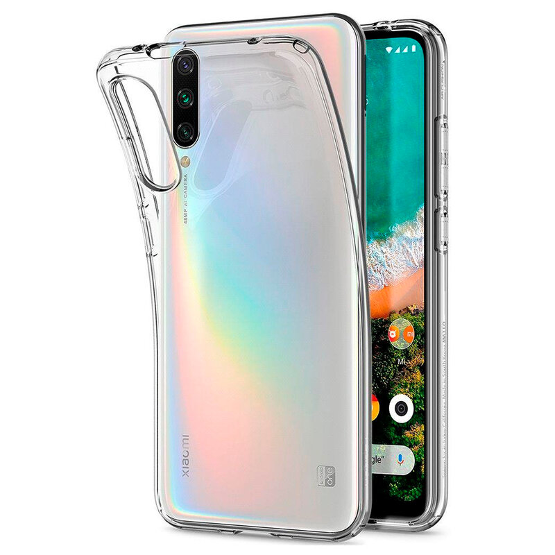 Husa Xiaomi Mi A3 / Mi CC9e Spigen Liquid Crystal, transparenta