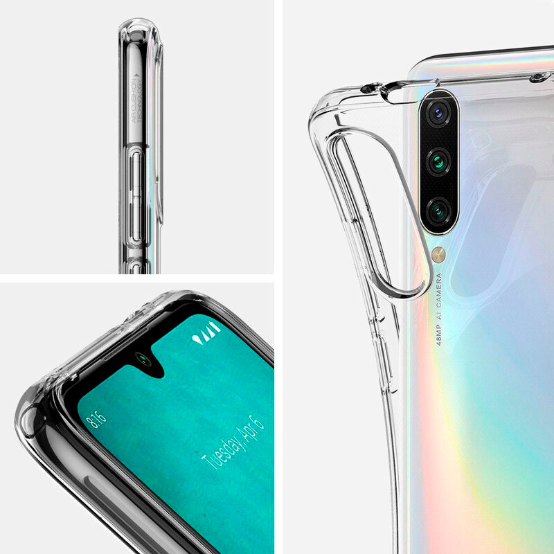 Husa Xiaomi Mi A3 / Mi CC9e Spigen Liquid Crystal, transparenta