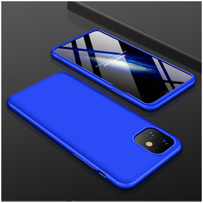 Husa iPhone 11 GKK 360 Full Cover Albastru