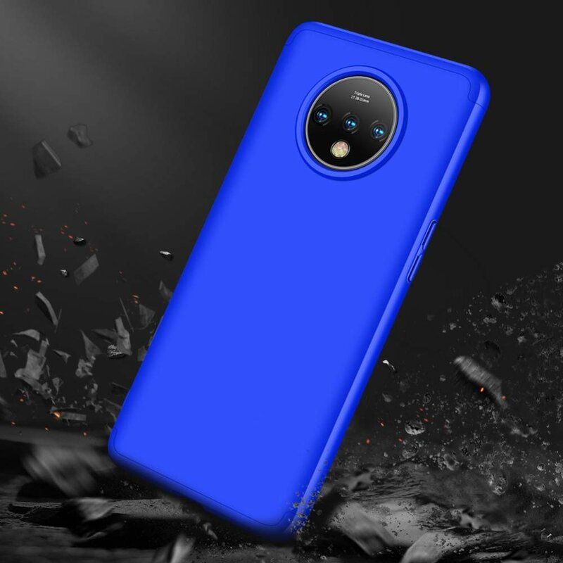 Husa OnePlus 7T GKK 360 Full Cover Albastru