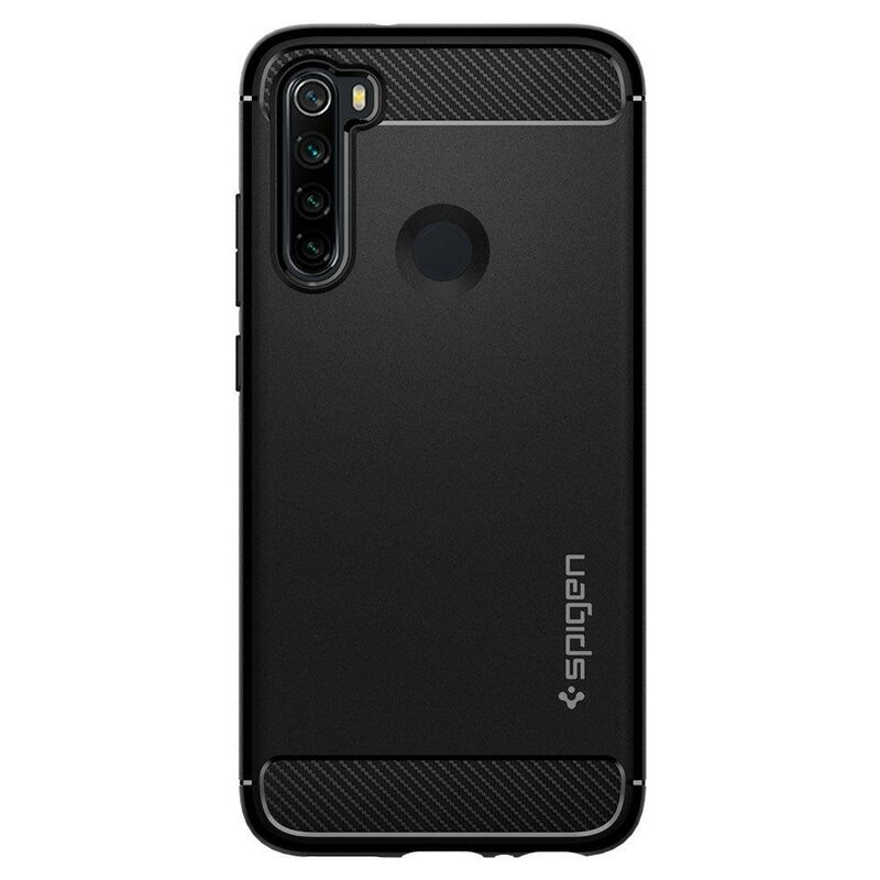 Husa Xiaomi Redmi Note 8 Spigen Rugged Armor, negru