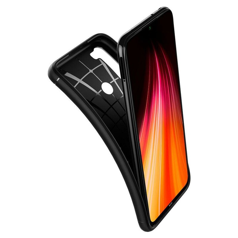 Husa Xiaomi Redmi Note 8 Spigen Rugged Armor, negru