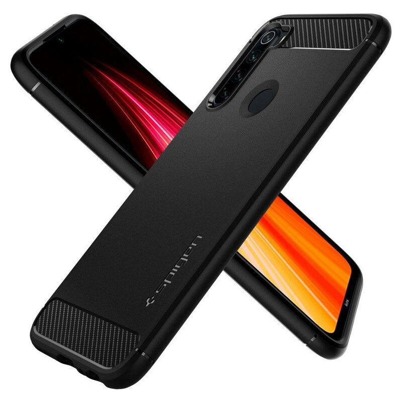 Husa Xiaomi Redmi Note 8 Spigen Rugged Armor, negru