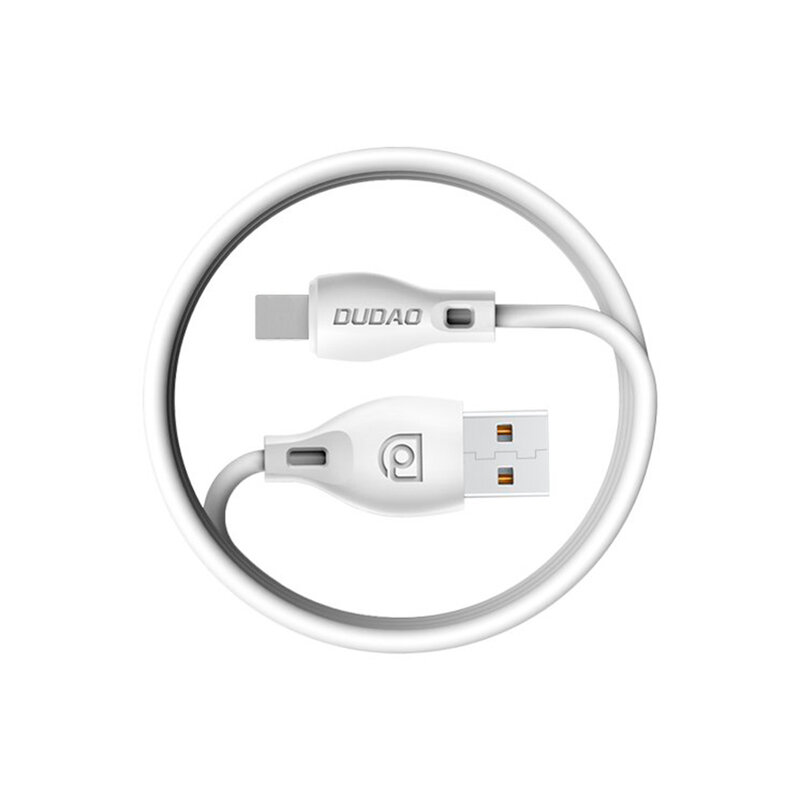 Cablu de date Dudao L4 USB / Type-C Fast Charging 2.4A 2m - Alb