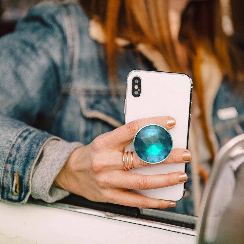 Popsockets Original, Suport Cu Functii Multiple - Disco Crystal Blue