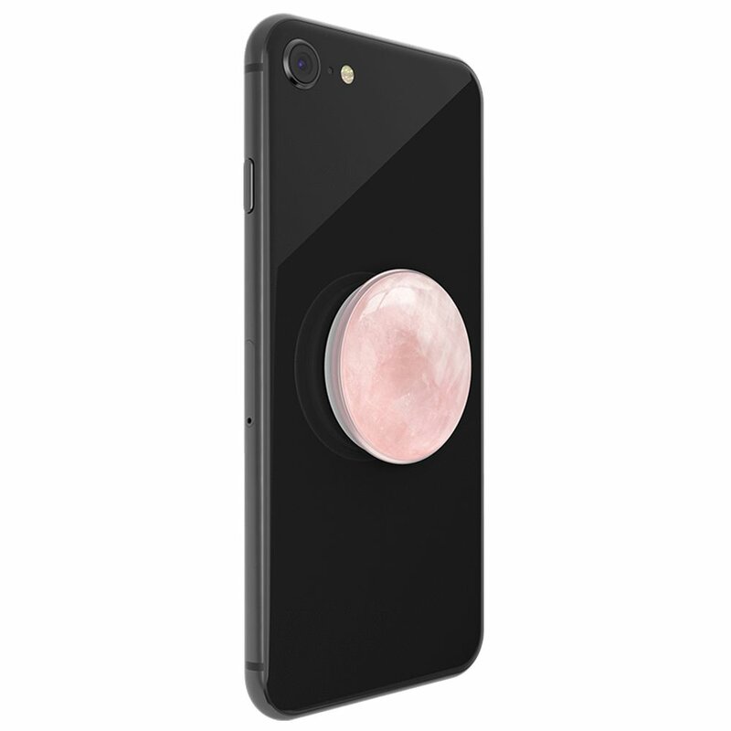 Popsockets Original, Suport Cu Functii Multiple - Genuine Rose Quartz