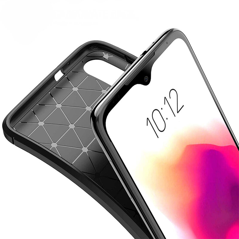 Husa Motorola Moto G8 Play Carbon Skin - Negru