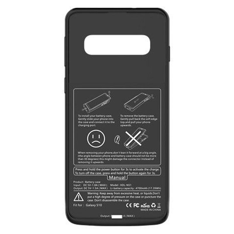 Husa Cu Baterie Samsung Galaxy S10 Tech-Protect Battery Pack 4700mAh - Negru