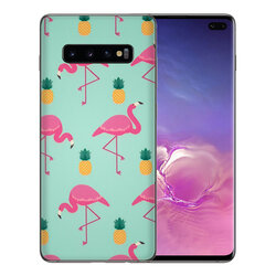 Skin Samsung Galaxy S10 Plus - Sticker Mobster Autoadeziv Pentru Spate - Flamingo