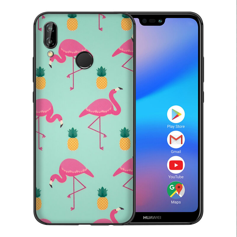 Skin Huawei P20 Lite - Sticker Mobster Autoadeziv Pentru Spate - Flamingo