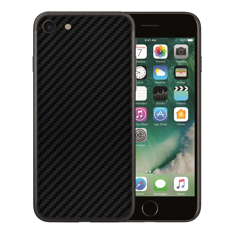 Skin iPhone 8 - Sticker Mobster Autoadeziv Pentru Spate - Carbon Black