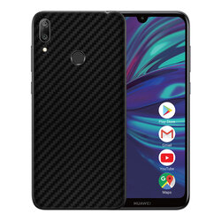 Skin Huawei Y7 2019 - Sticker Mobster Autoadeziv Pentru Spate - Carbon Black