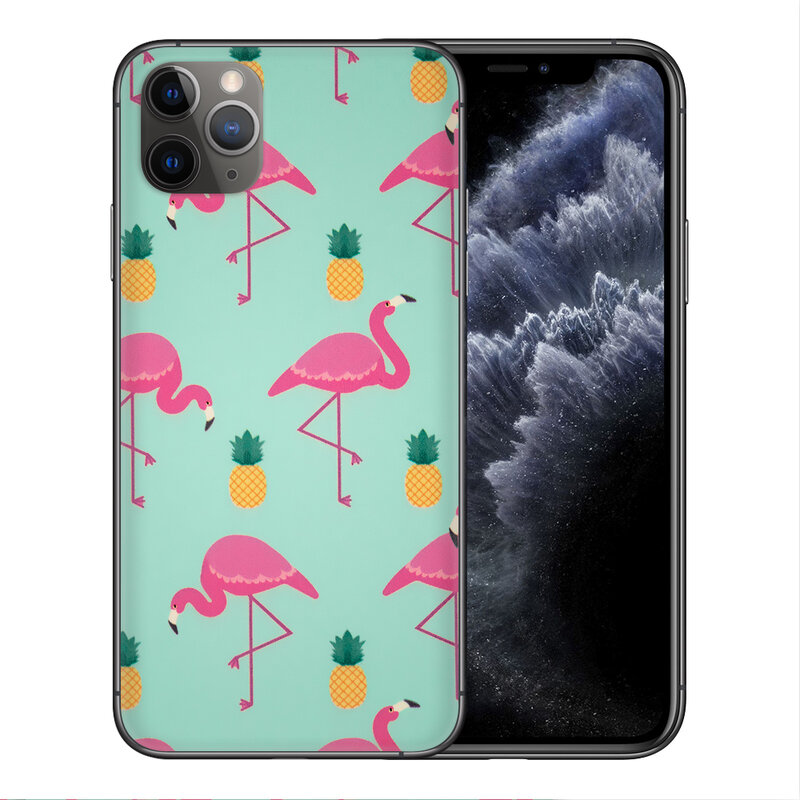 Skin iPhone 11 Pro Max - Sticker Mobster Autoadeziv Pentru Spate - Flamingo