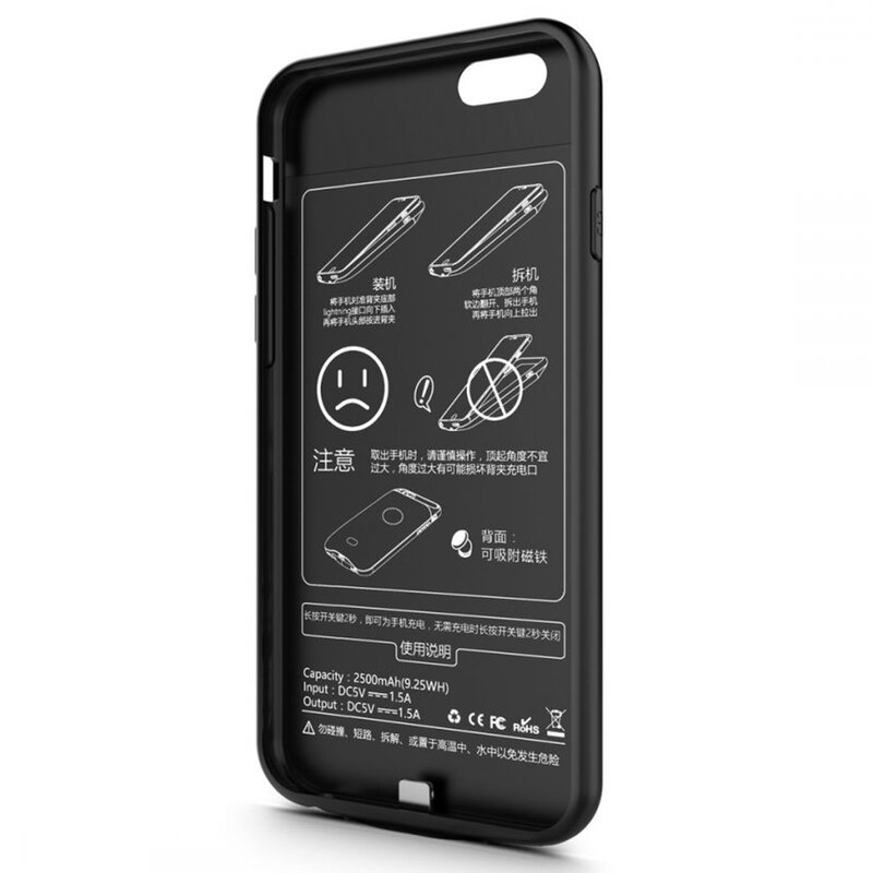 Husa Cu Baterie iPhone 7 Plus Tech-Protect Battery Pack 5000mAh - Negru