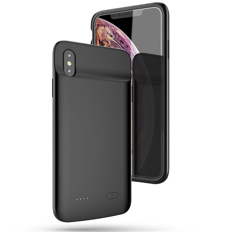 Husa Cu Baterie iPhone X, iPhone 10 Tech-Protect Battery Pack 4100mAh - Negru