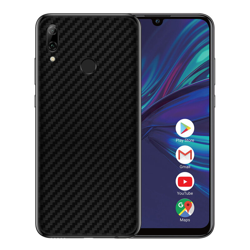 Skin Huawei P Smart 2019 - Sticker Mobster Autoadeziv Pentru Spate - Carbon Black