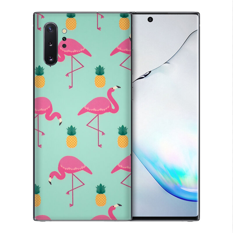 Skin Samsung Galaxy Note 10 Plus - Sticker Mobster Autoadeziv Pentru Spate - Flamingo