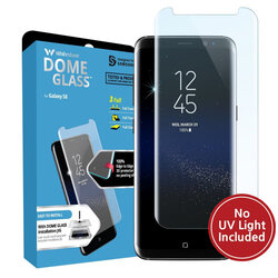 Folie Sticla Samsung Galaxy S8 Whitestone Dome Full Cover Case Friendly Fara Lampa UV - Clear