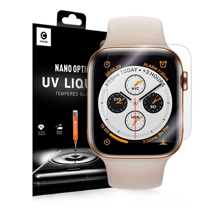 Folie Sticla Apple Watch 3 42mm Mocolo Uv Glass Clear Catmobile