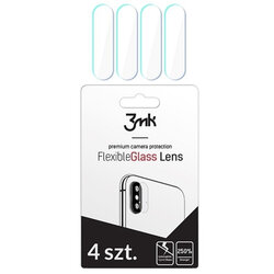 [Pachet 4x] Sticla flexibila camera iPhone XR 3MK Lens - Clear