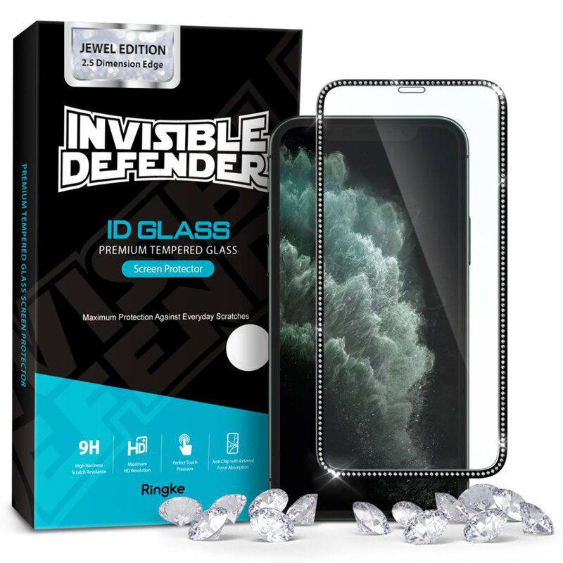 Folie Sticla iPhone XS Ringke Invizible Defender Jewel Edition - Clear
