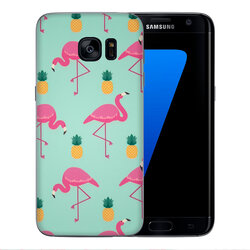 Skin Samsung Galaxy S7 Edge - Sticker Mobster Autoadeziv Pentru Spate - Flamingo